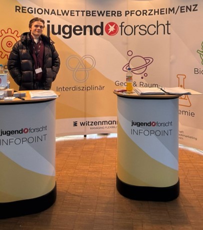 Bruno Unterhauser gewinnt Sonderpreis beim Regionalwettbewerb &bdquo;Jugend forscht&ldquo;