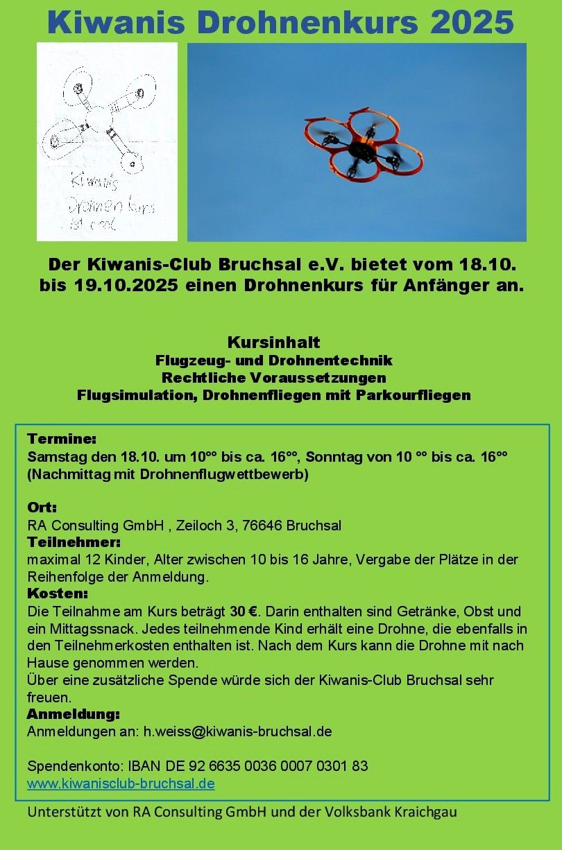 Kiwanis Drohnenkurs 2025
